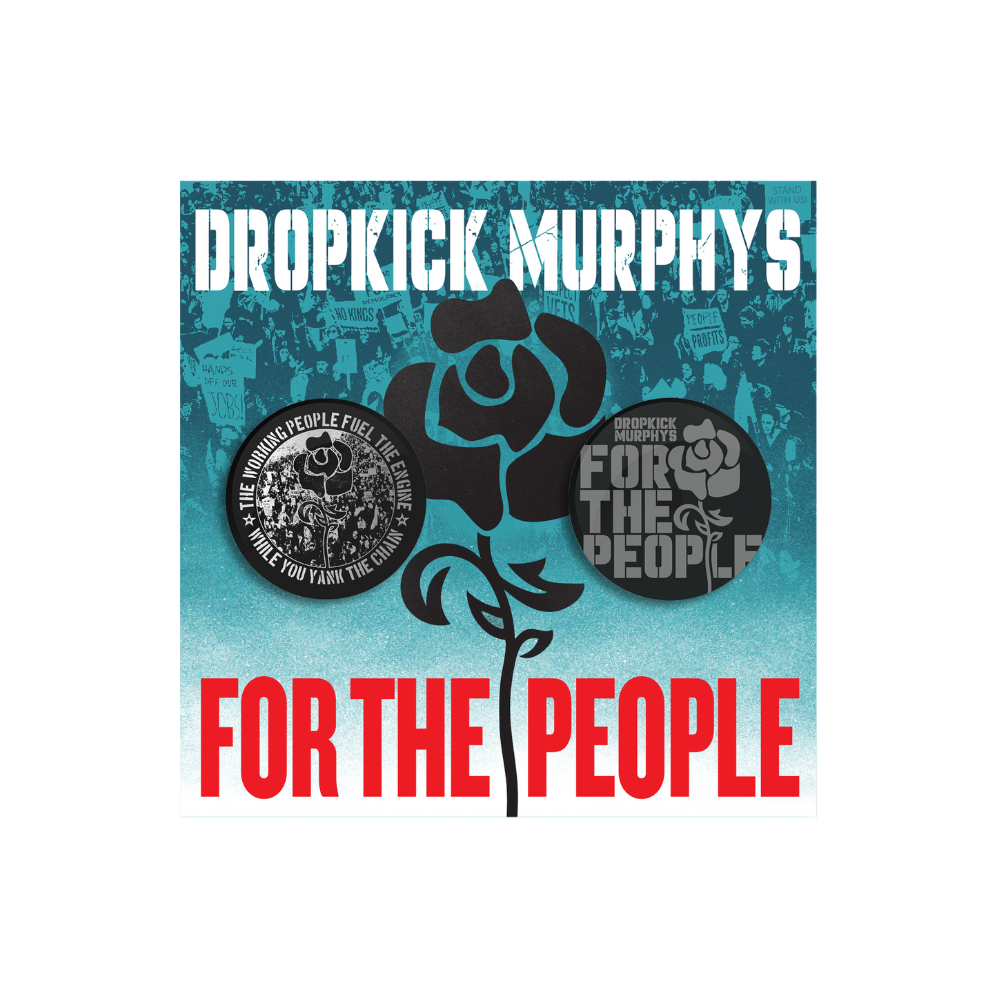 Dropkick Murphys (For The People) Button Pack